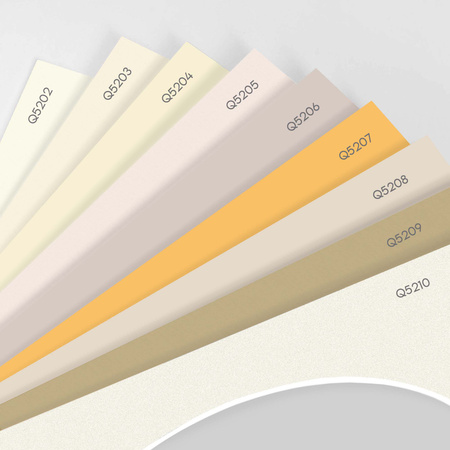 Passe partout 40x50 (30x40) OWAL BEŻOWE POWDER - LUCA Q5205