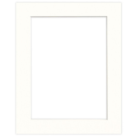 Passe partout 24x30 (18x24) LUCA Q5102 SNOW WHITE BIAŁY