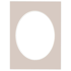 Passe partout 30x40 (24x30) OWAL BEŻOWE DUNE - LUCA Q5206