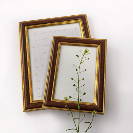 Ramka brązowa ze zdobieniem MIX T 33 10x15 cm