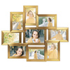 Multirama na 9 zdjęć MULTI HEN Z ramka na zdjęcia w kolorze złotym