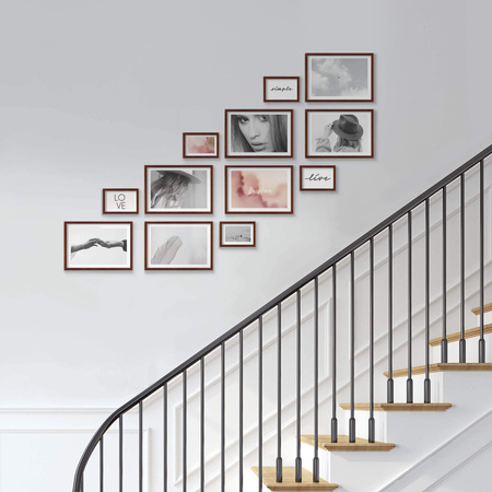 Zestaw brązowych ramek na 12 zdjęć PINIA 3 GF0032 R