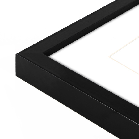 Foto Galeria 30x40 cm kolor czarny - ramka z passe partout na 5 zdjęcia 10x15 cm