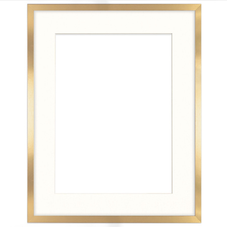 Ramka złota HEN PASS Z z passe-partout – rozmiar 40x50 cm (okienko 30x40 cm)