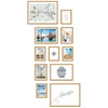 Zestaw jasnobrązowych ramek na 11 zdjęć PINIA 00 GF0005