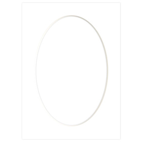 Passe partout 13x18 (10x15) BIAŁY OWAL SUPER WHITE LUCA Q5101