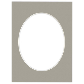 Passe partout 30x40 (24x30)  OWAL ZIELONE KHAKI - LUCA Q5503