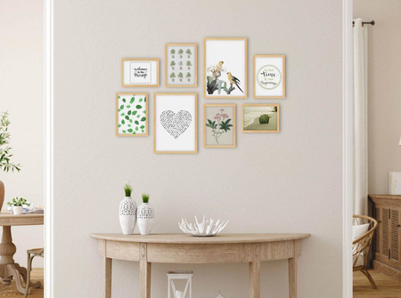 Zestaw naturanych ramek na 8 zdjęć PINIA 0 GF0007