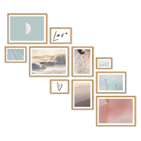 Zestaw naturanych ramek na 10 zdjęć PINIA 00 GF0033 L