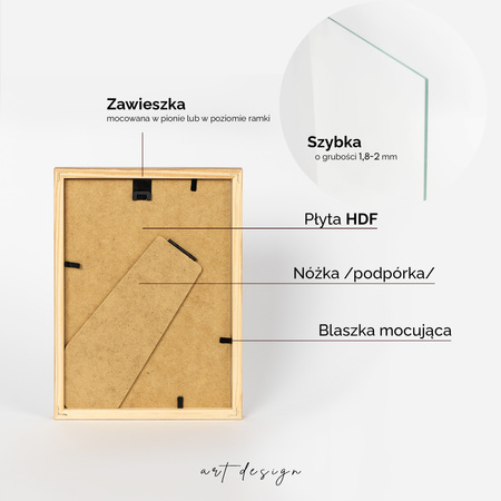 Pakiet ramek drewnianych 5 szt. PINIA Z 15x21 cm