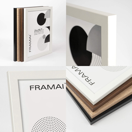 Pakiet 5 szt. białych ramek HEN 1 21x29,7 cm