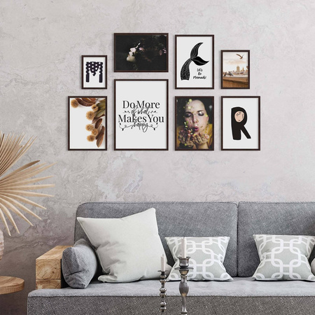 Zestaw brązowych ramek na 8 zdjęć PINIA 4 GF0009