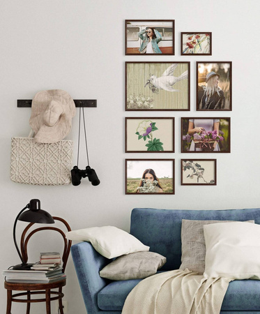 Zestaw brązowych ramek na 8 zdjęć HIT 4 GF0009