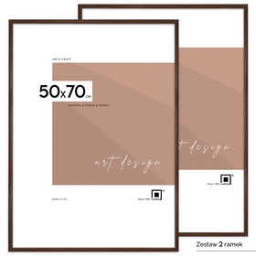 Pakiet 2 szt. brązowych ramek FDM 6 50x70 cm