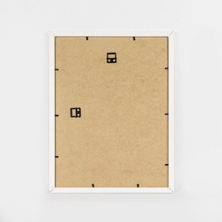 Ramka biała HEN PASS 1 z passe-partout – rozmiar 30x40 cm (okienko 21x30 cm)