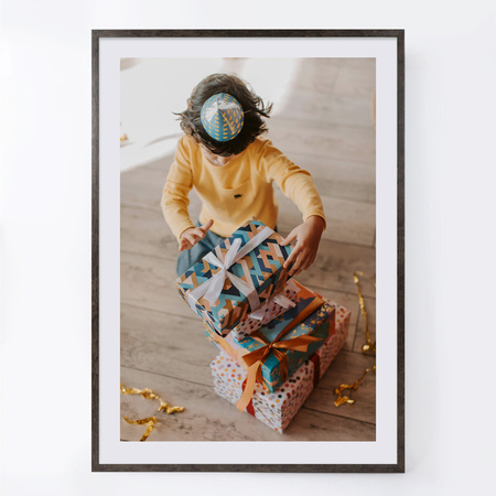 Ramka drewniana FIT 3 w kolorze brązowym 50x70 cm