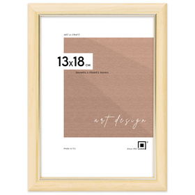 Ramka drewniana ze złotym paskiem DRW B F 01 - 13x18 cm