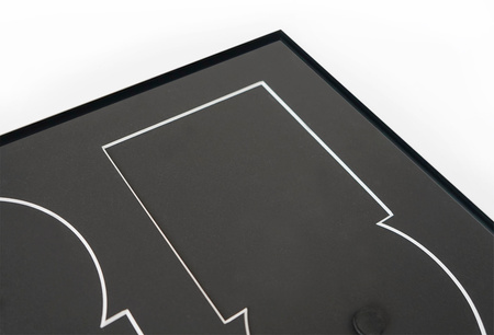 Ramka na 2 płyty CD w kolorze czarnym. Ramka aluminiowa o rozmiarze 30x40 cm