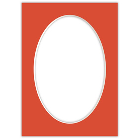 Passe partout 13x18 (10x15) OWAL CZERWONE LIGHT RED - LUCA Q5702