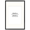 Ramka czarna HEN PASS 2 z passe-partout – rozmiar 40x60 cm ( 30x40 cm)