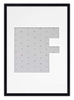 Ramka LITERKA "F" czarna - Ramka z passe partout o rozmiarze 21x30 cm