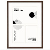 Foto Galeria 30x40 cm brązowa - ramka z passe partout na 3 zdjęcia 10x15 cm 15x21 cm