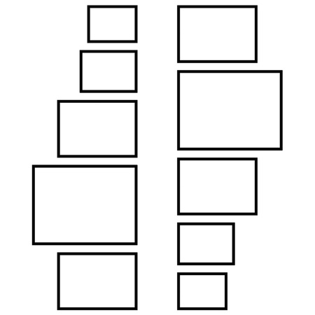 Zestaw brązowych ramek na 10 zdjęć PINIA 3 GF0039