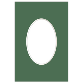 Passe partout 10x15 (6x9) OWAL ZIELONE MALACHITE - LUCA Q5506