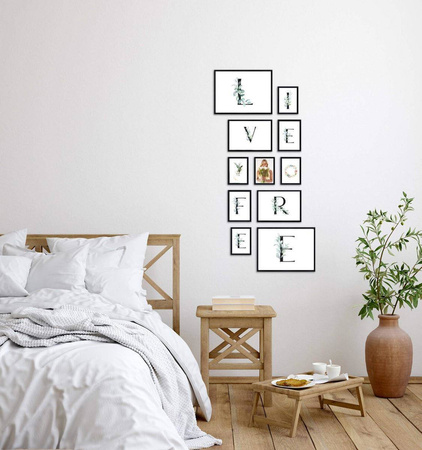 Zestaw czarnych ramek na 11 zdjęć PRESTO 2 GF0005