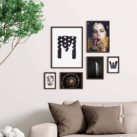 Zestaw brązowych ramek na 6 zdjęć PRESTO 44 GF0010