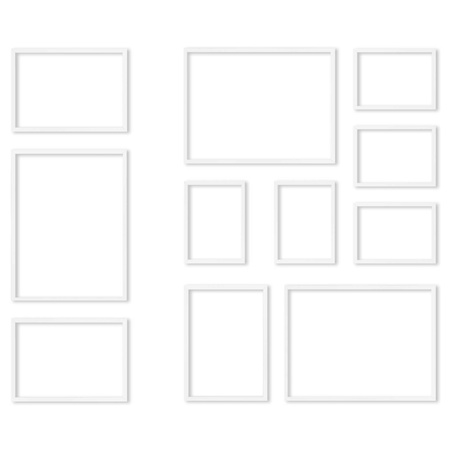 Zestaw białych ramek na 11 zdjęć PINIA 1 GF0038