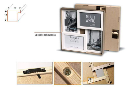 Multirama MULTI WHITE 42 ramka na 4 zdjęcia