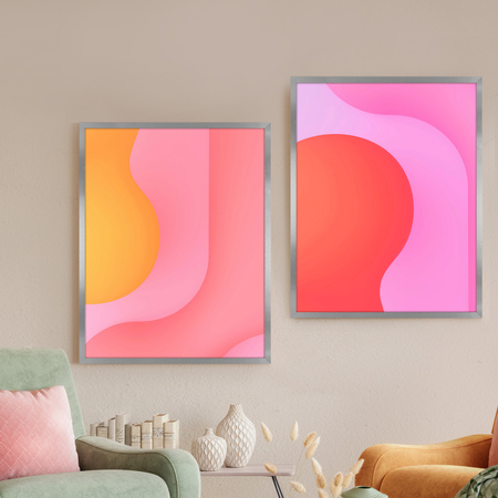 Ramka srebrna HEN S 40x50 cm