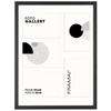 Foto Galeria 30x40 cm kolor czarny - ramka z passe partout na 5 zdjęcia 10x15 cm