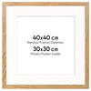 Ramka naturalna HEN PASS 01 z passe-partout – rozmiar 40x40 cm (30x30 cm)