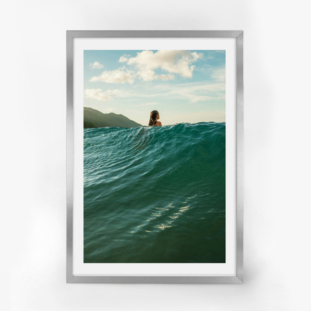 Ramka srebrna HEN S 40x60 cm