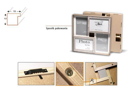 Multirama MULTI COTTAGE 41 ramka na 4 zdjęcia