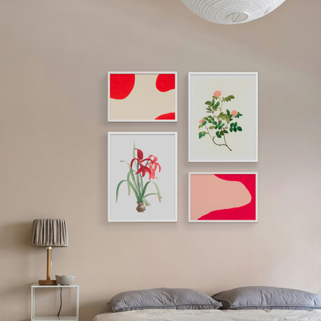 Zestaw białych ramek na 4 zdjęć PINIA 1 GF0003