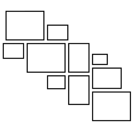 Zestaw brązowych ramek na 10 zdjęć PINIA 3 GF0033 L