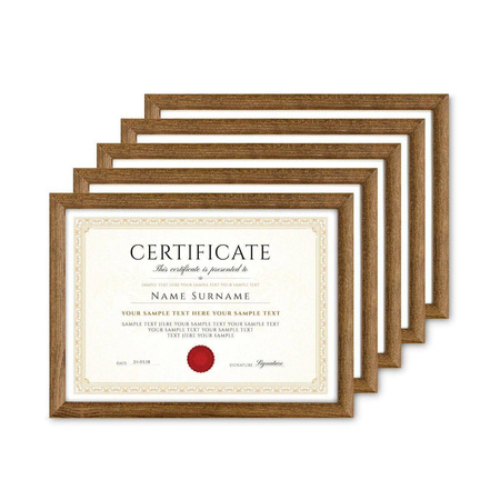 Pakiet ramek drewnianych 5 szt. HIT 3 13x18 cm