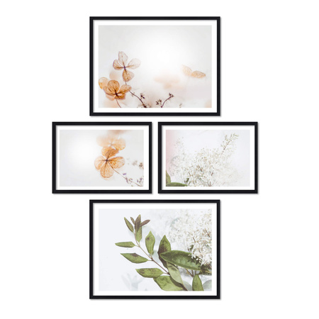 Zestaw czarnych ramek na 4 zdjęć PINIA 2 GF0012