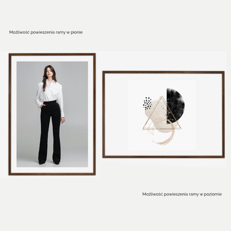 Ramka brązowa HEN 4 70x100 cm