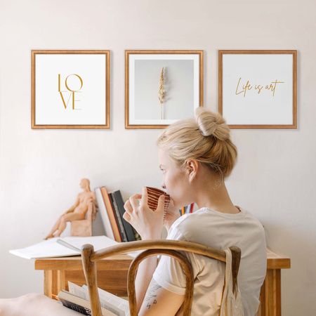 Ramka drewniana DRWA 3 10x10 cm