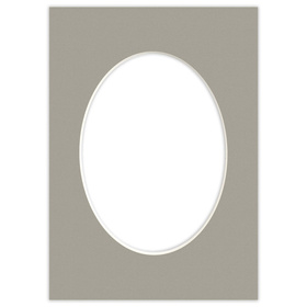 Passe partout 21x30 (15x21)  OWAL ZIELONE KHAKI - LUCA Q5503