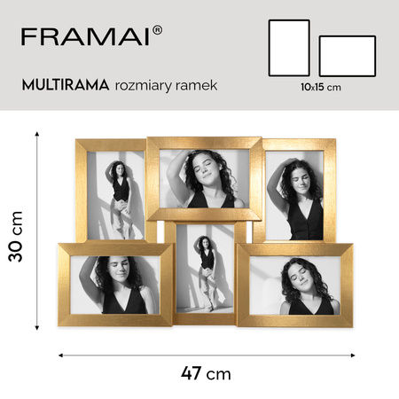 Multirama na 6 zdjęć MULTI HEN Z ramka na zdjęcia