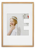 Ramka LITERKA "E" jasne drewno - Ramka z passe partout o rozmiarze 21x30 cm