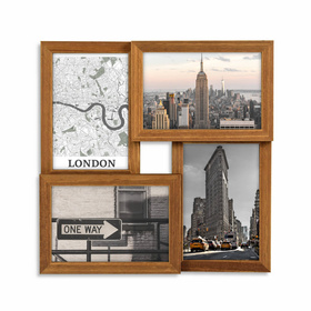 Multirama MULTI  BROWN 41 ramka na 4 zdjęcia