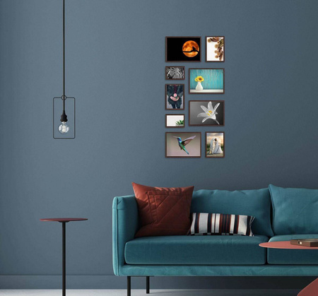 Zestaw brązowych ramek na 9 zdjęć PRESTO 44 GF0004