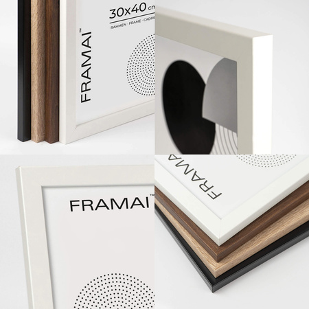 Ramka biała HEN 1 30x40 cm