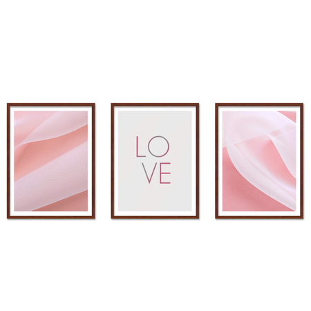 Zestaw brązowych ramek na 3 zdjęcia PINIA 3 GF0024